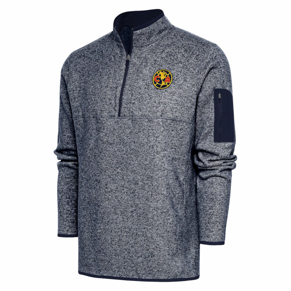 Club America Antigua Elevate Quarter-Zip Pullover Heather Navy shop