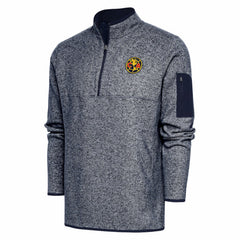 Club America Antigua Elevate Quarter-Zip Pullover Heather Navy shop