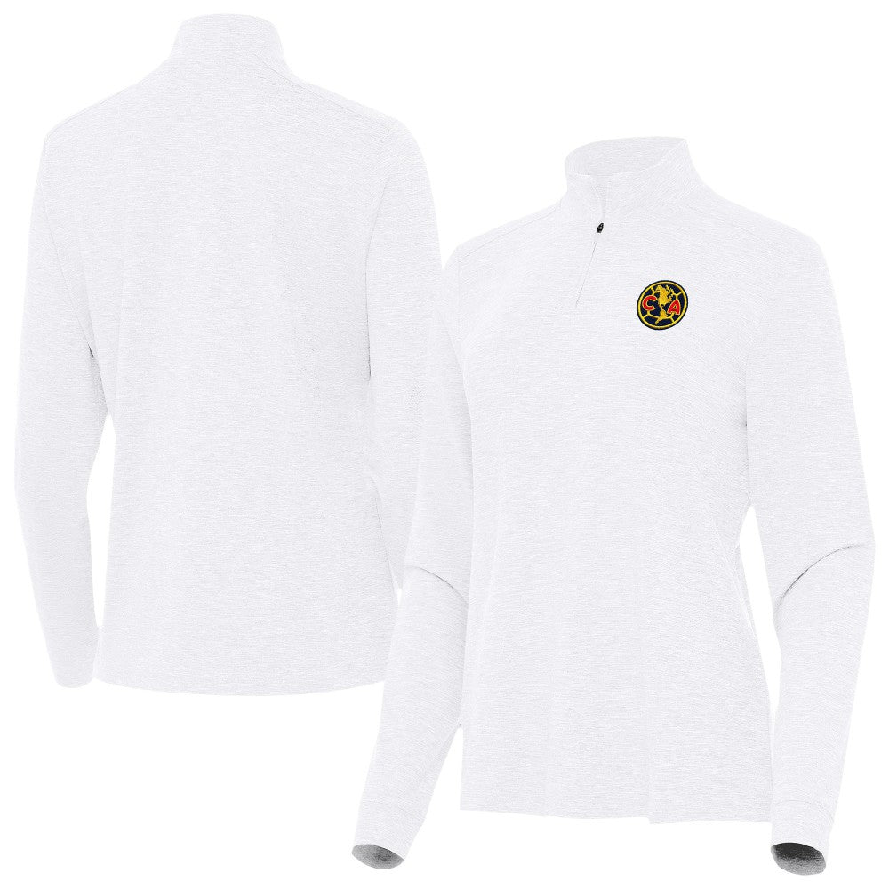Club America Antigua Women's Master Quarter-Zip Pullover White sale