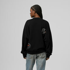 NHL Philadelphia Flyers Mitchell & Ness Women's Vintage Crewneck Sweatshirt - Black