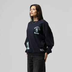 NHL Seattle Kraken Mitchell & Ness Women's Vintage Crewneck Sweatshirt - Deep Sea Blue