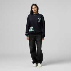 NHL Seattle Kraken Mitchell & Ness Women's Vintage Crewneck Sweatshirt - Deep Sea Blue