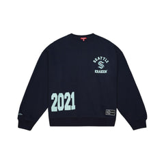 NHL Seattle Kraken Mitchell & Ness Women's Vintage Crewneck Sweatshirt - Deep Sea Blue