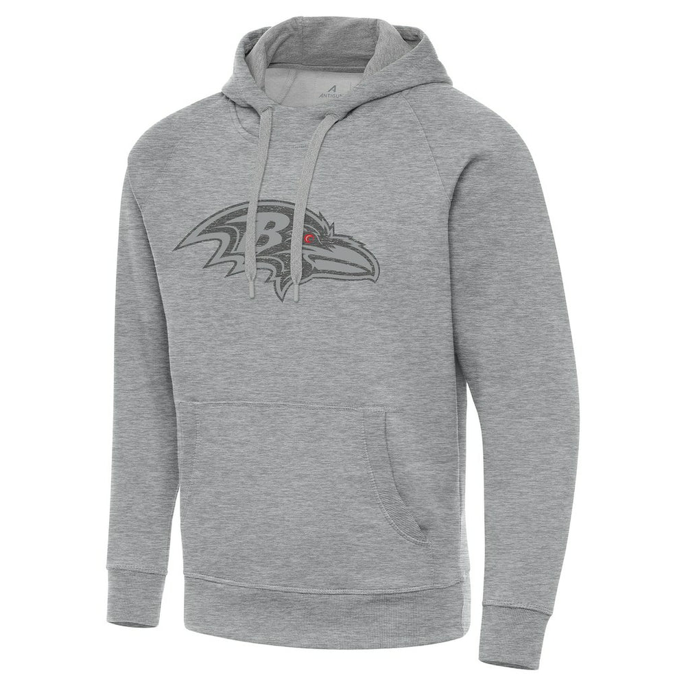 Baltimore Ravens Antigua Victory Hoodie Heather Gray