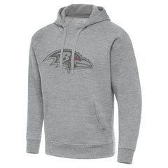 Baltimore Ravens Antigua Victory Hoodie Heather Gray