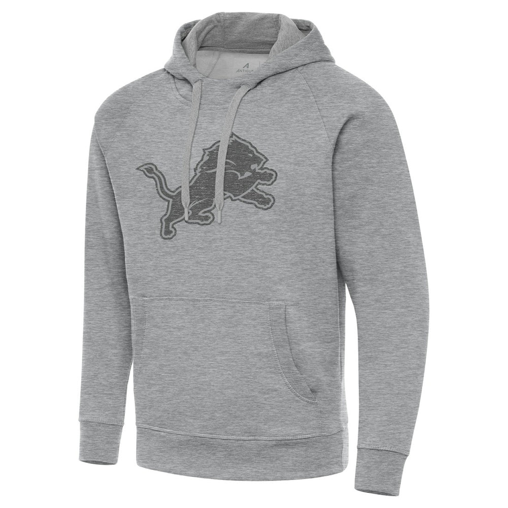 Detroit Lions Antigua Victory Hoodie Heather Gray
