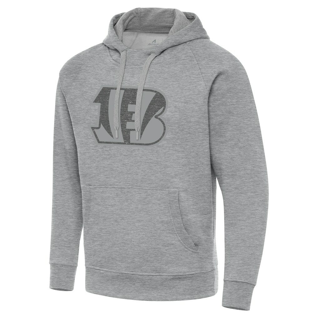 Cincinnati Bengals Antigua Victory Hoodie Heather Gray