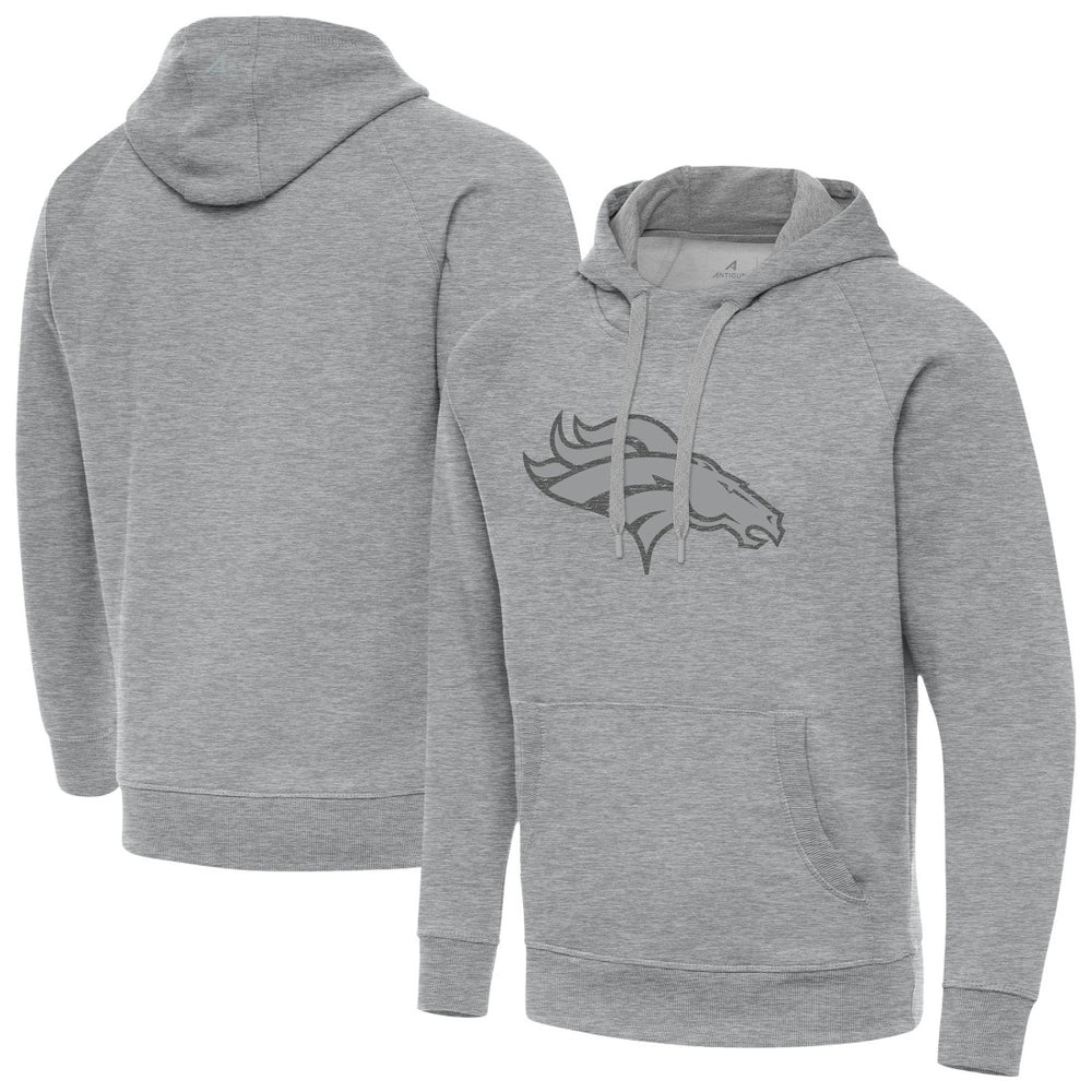 Denver Broncos Antigua Victory Hoodie Heather Gray