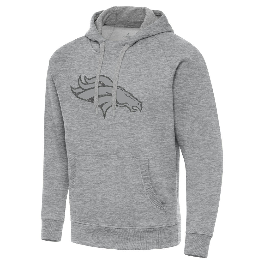 Denver Broncos Antigua Victory Hoodie Heather Gray