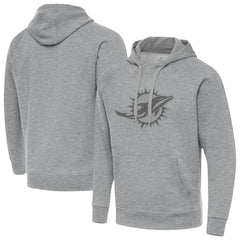 Miami Dolphins Antigua Victory Hoodie Heather Gray