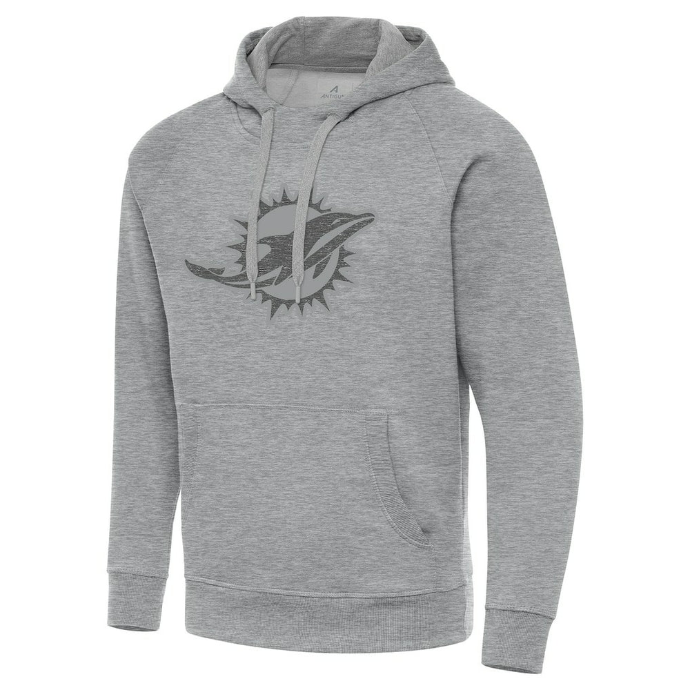 Miami Dolphins Antigua Victory Hoodie Heather Gray