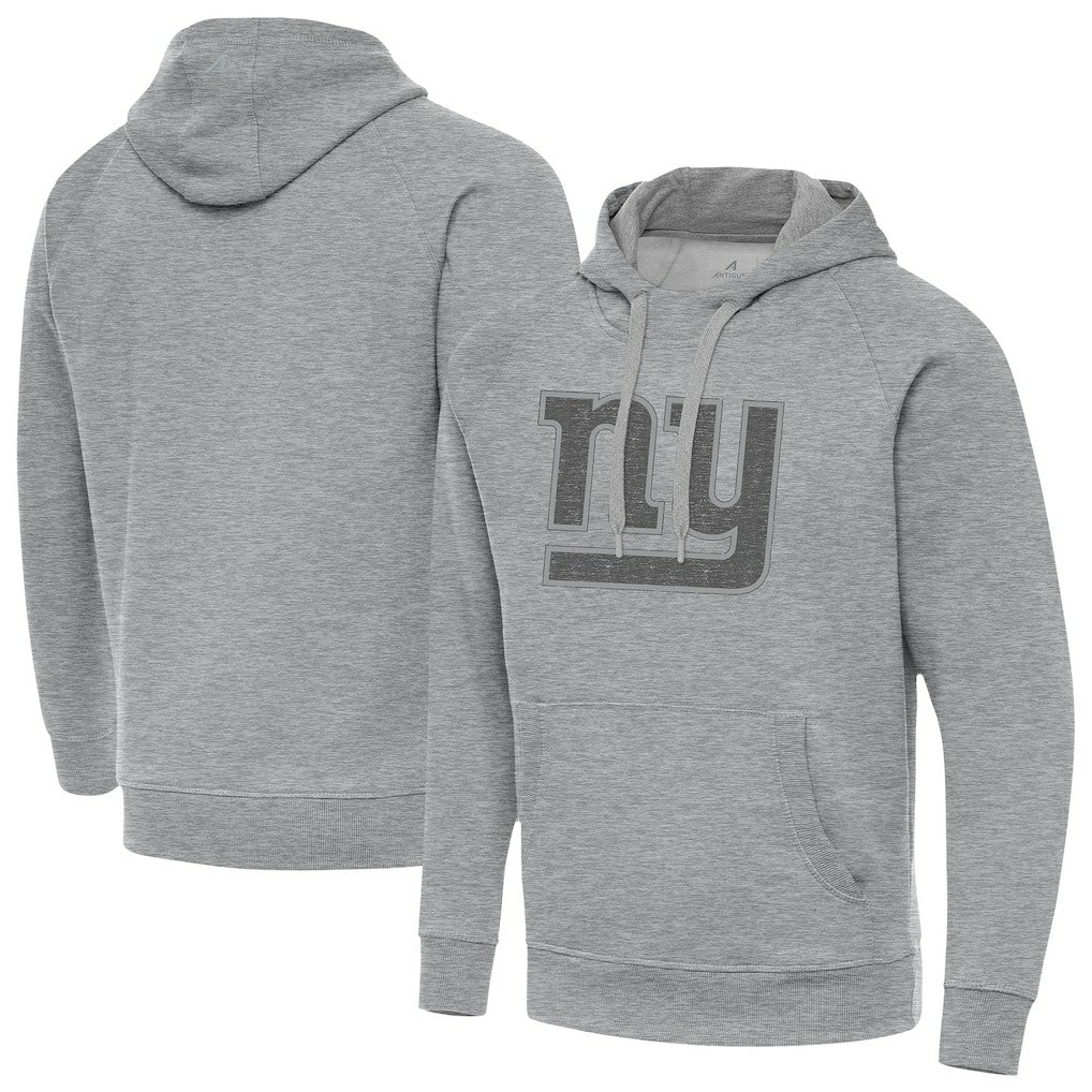 New York Giants Antigua Victory Hoodie Heather Gray