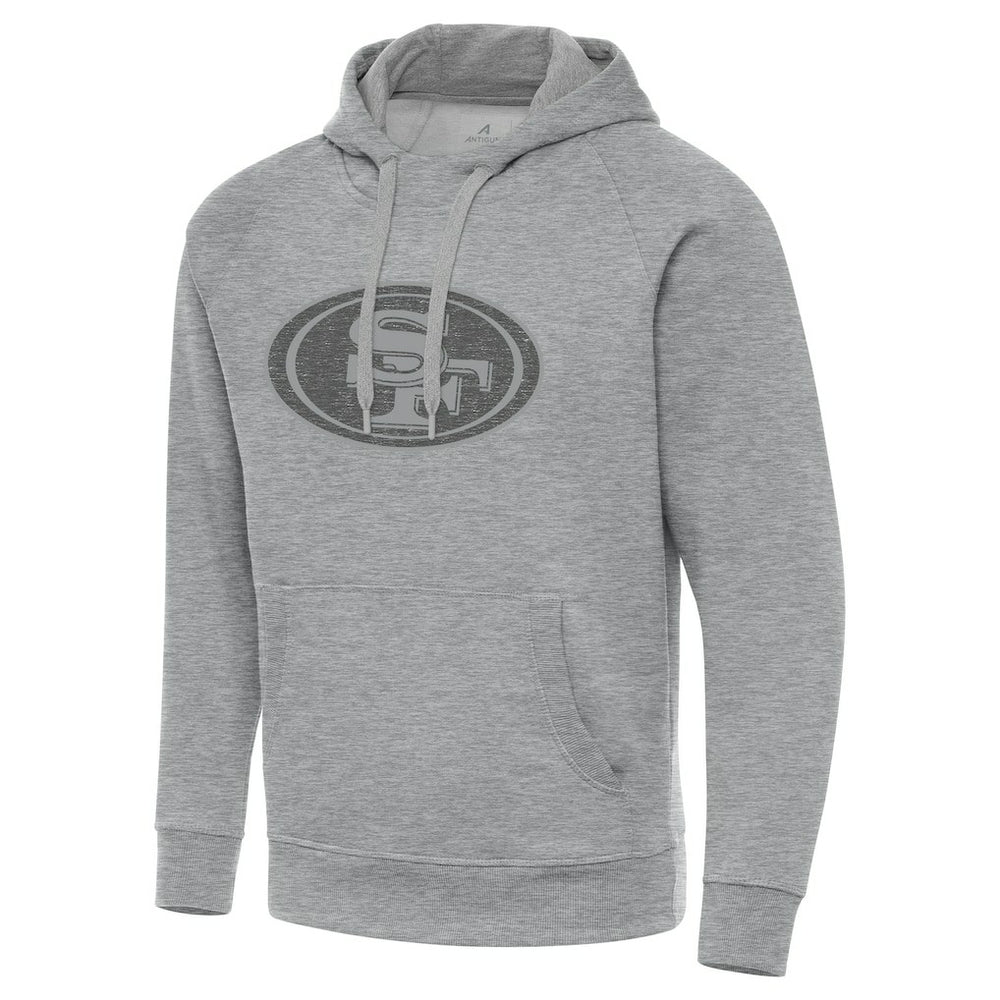 San Francisco 49ers Antigua Victory Hoodie Heather Gray