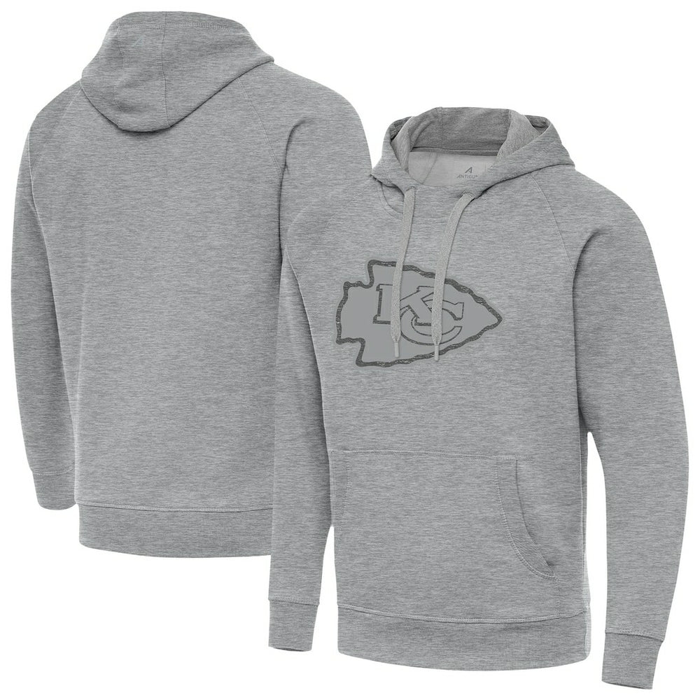 Kansas City Chiefs Antigua Victory Hoodie Heather Gray