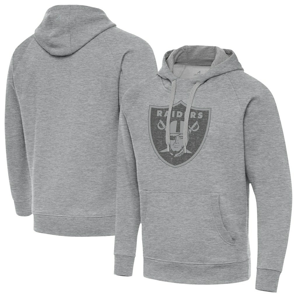 Las Vegas Raiders Antigua Victory Hoodie Heather Gray