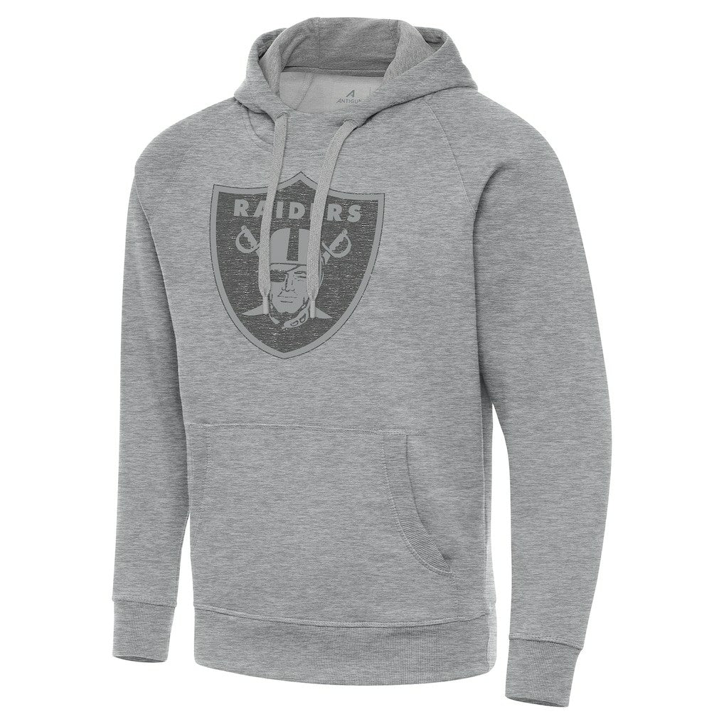 Las Vegas Raiders Antigua Victory Hoodie Heather Gray