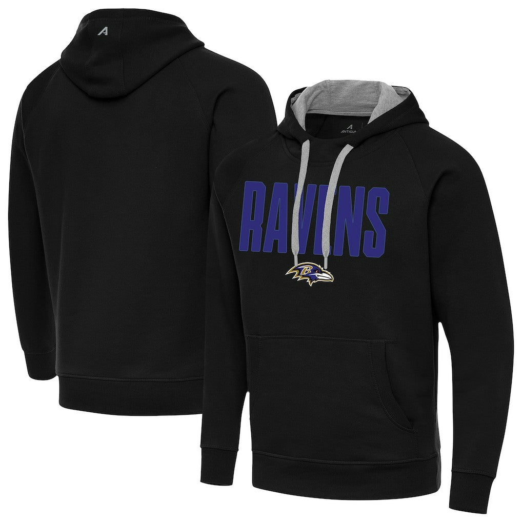 Baltimore Ravens Antigua Victory Hoodie Black