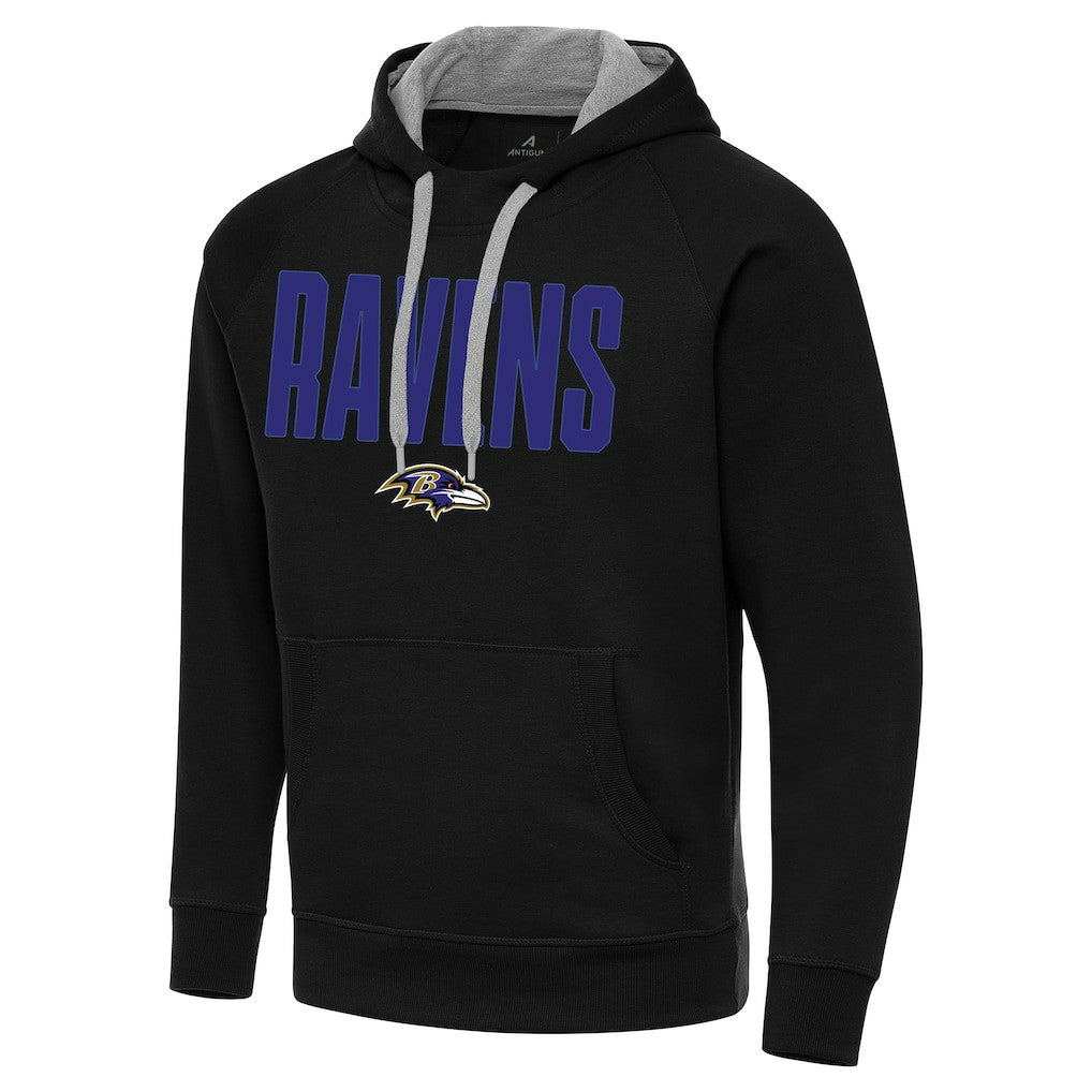 Baltimore Ravens Antigua Victory Hoodie Black