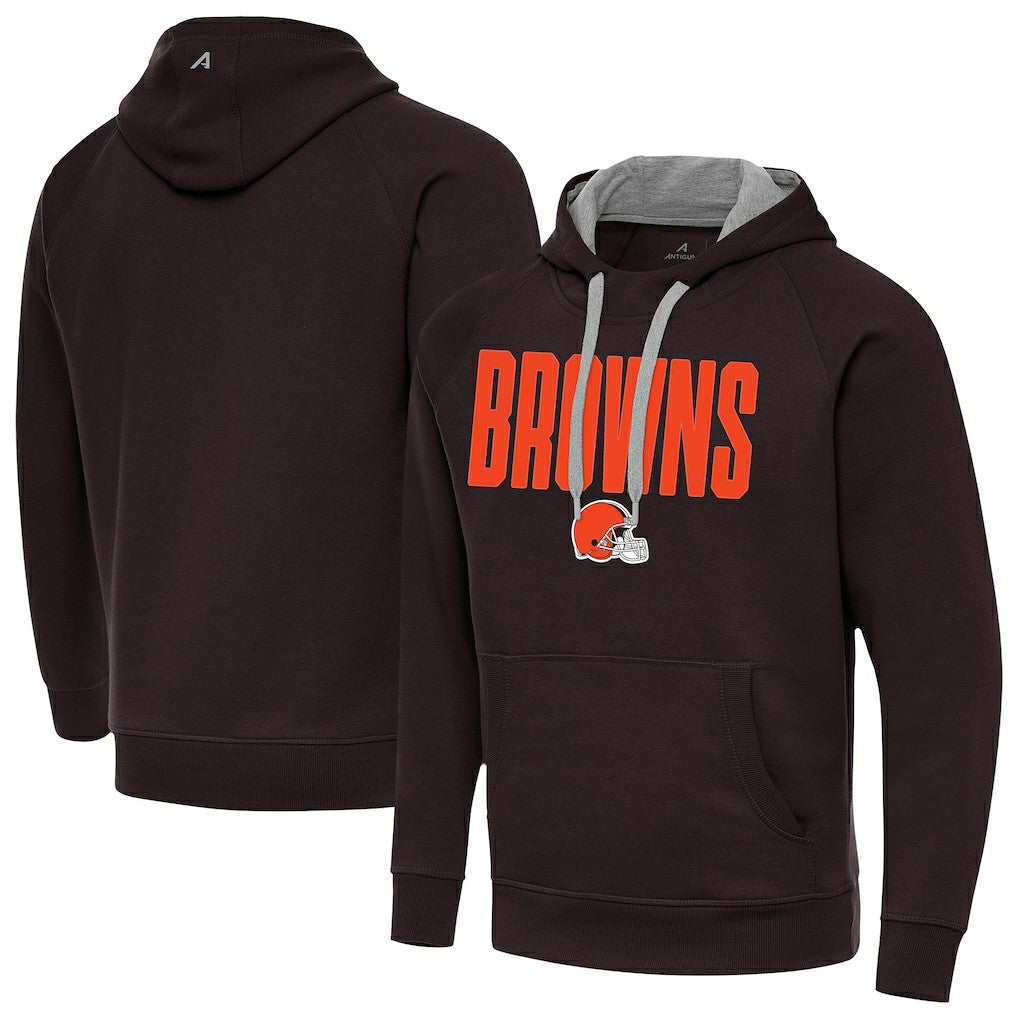 Cleveland Browns Antigua Victory Hoodie Brown