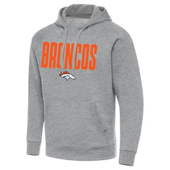 Denver Broncos Antigua Victory Hoodie Heather Gray