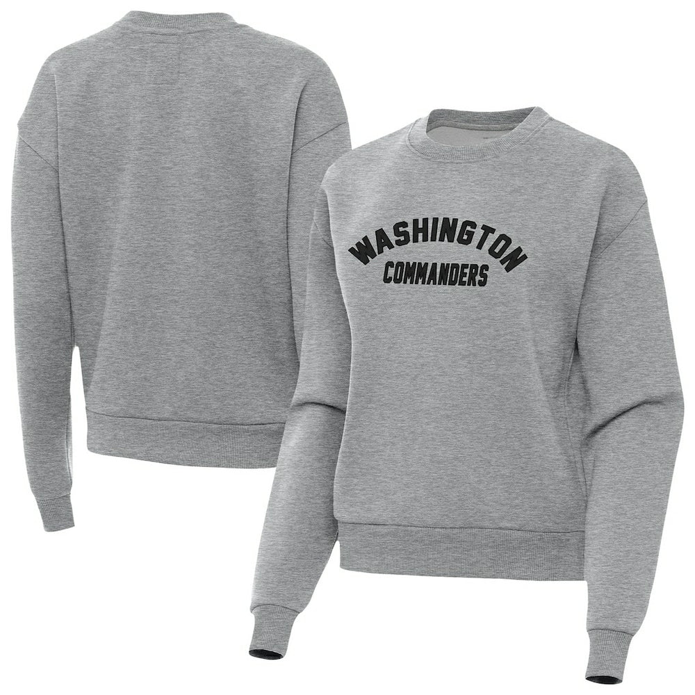 Washington Commanders Antigua Women's Victory Sweatshirt Heather Gray