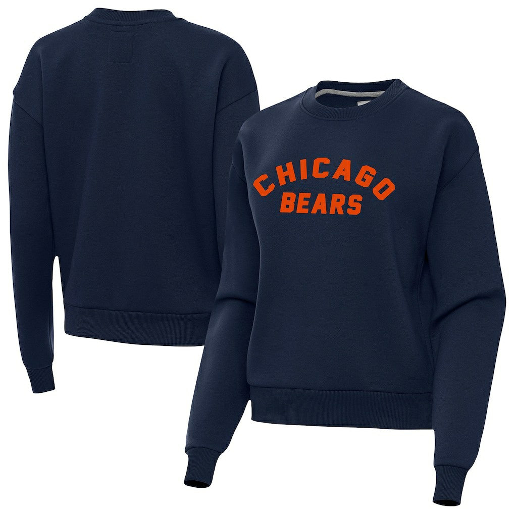 Chicago Bears Antigua Women's Victory Sweatshirt Navy