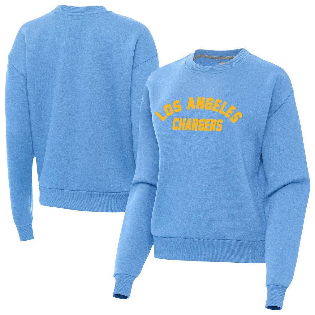Los Angeles Chargers Antigua Women's Victory Sweatshirt Powder Blue