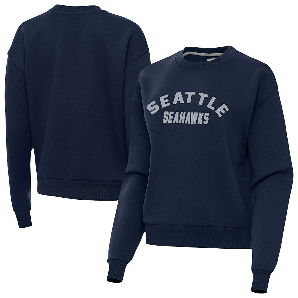 Seattle Seahawks Antigua Women's Victory Sweatshirt Navy