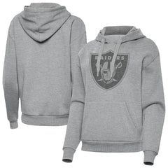 Las Vegas Raiders Antigua Women's Victory Hoodie Heather Gray