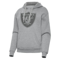 Las Vegas Raiders Antigua Women's Victory Hoodie Heather Gray