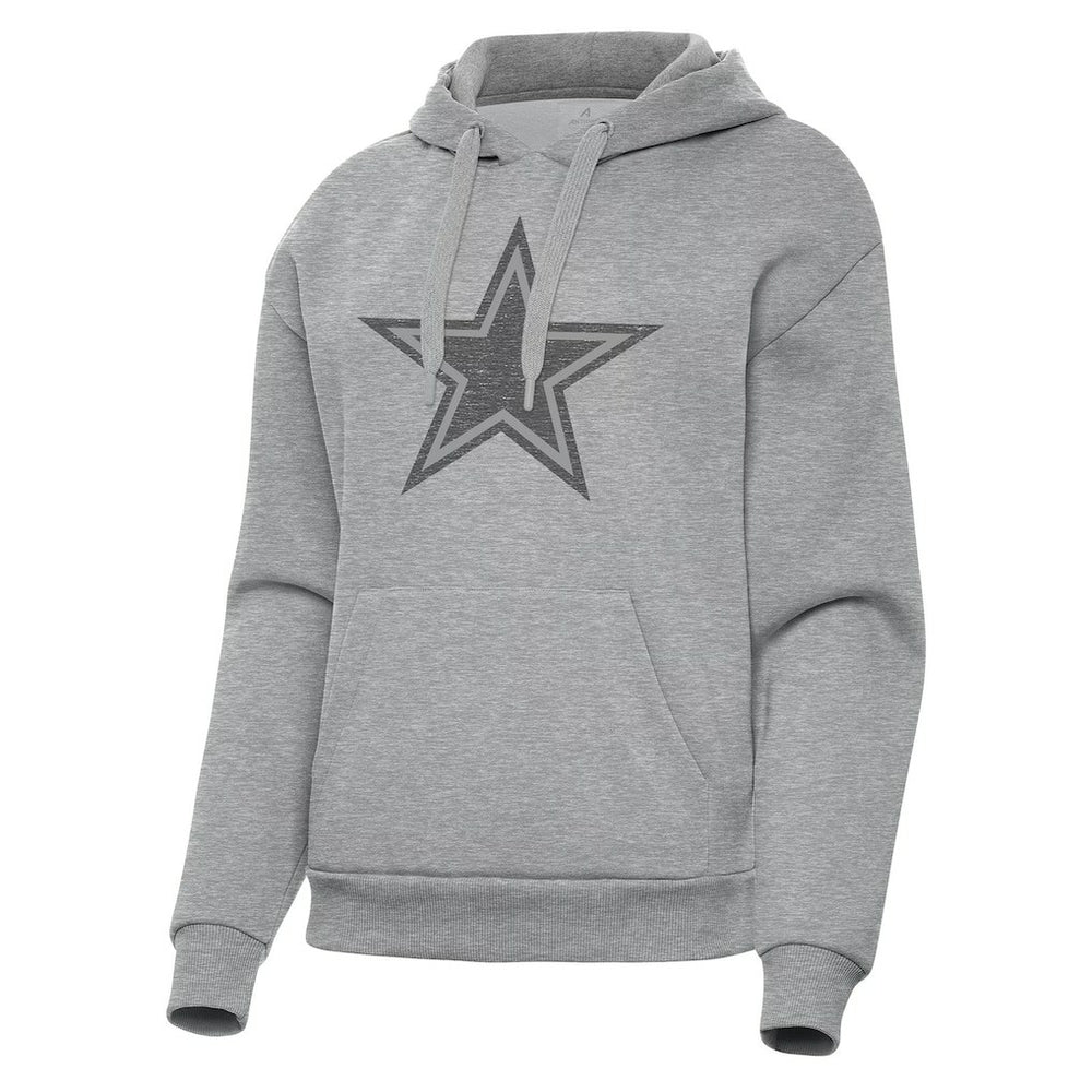 Dallas Cowboys Antigua Women's Victory Hoodie Heather Gray