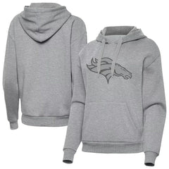 Denver Broncos Antigua Women's Victory Hoodie Heather Gray
