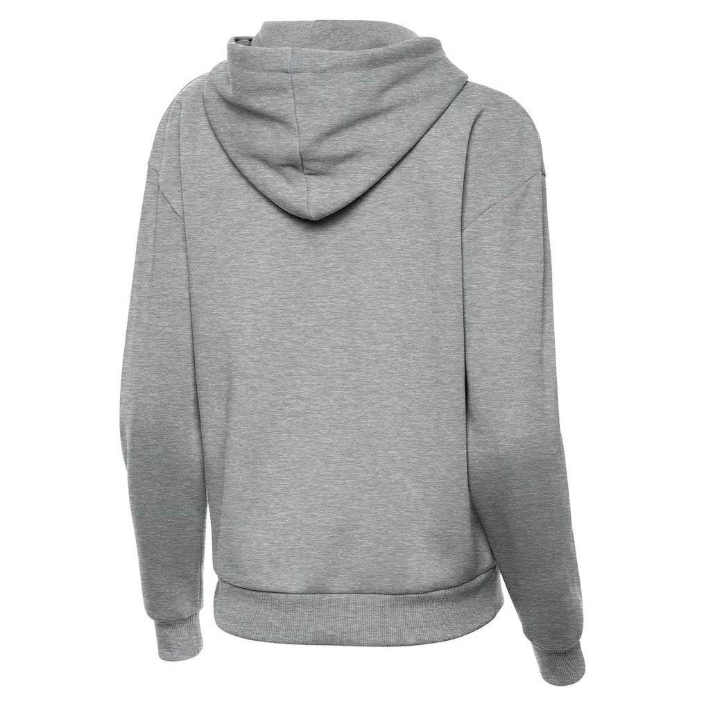 Denver Broncos Antigua Women's Victory Hoodie Heather Gray