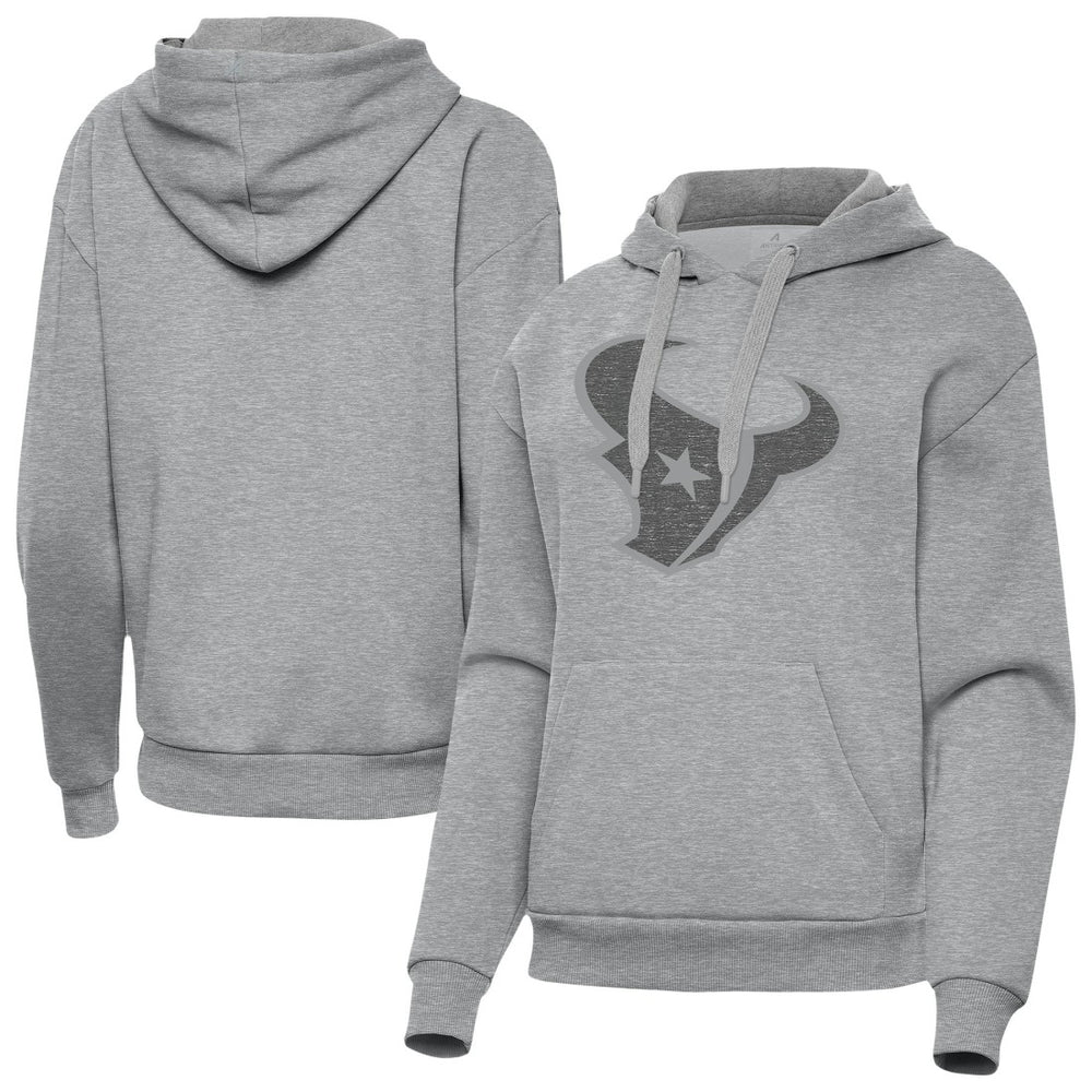 Houston Texans Antigua Women's Victory Hoodie Heather Gray