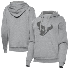 Houston Texans Antigua Women's Victory Hoodie Heather Gray