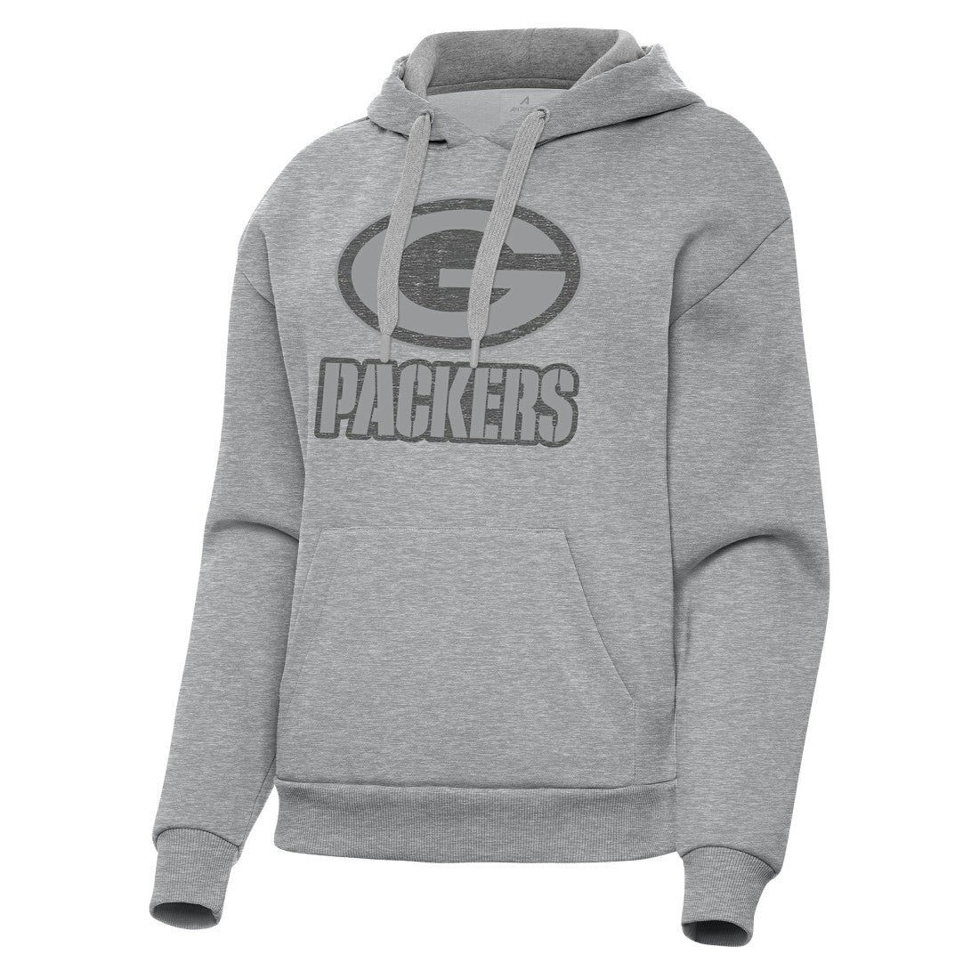 Green Bay Packers Antigua Women's Victory Hoodie Heather Gray