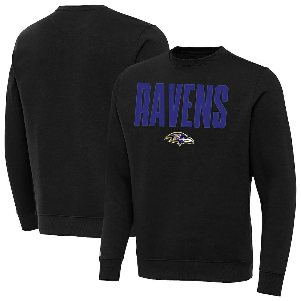 Baltimore Ravens Antigua Victory Sweatshirt Black