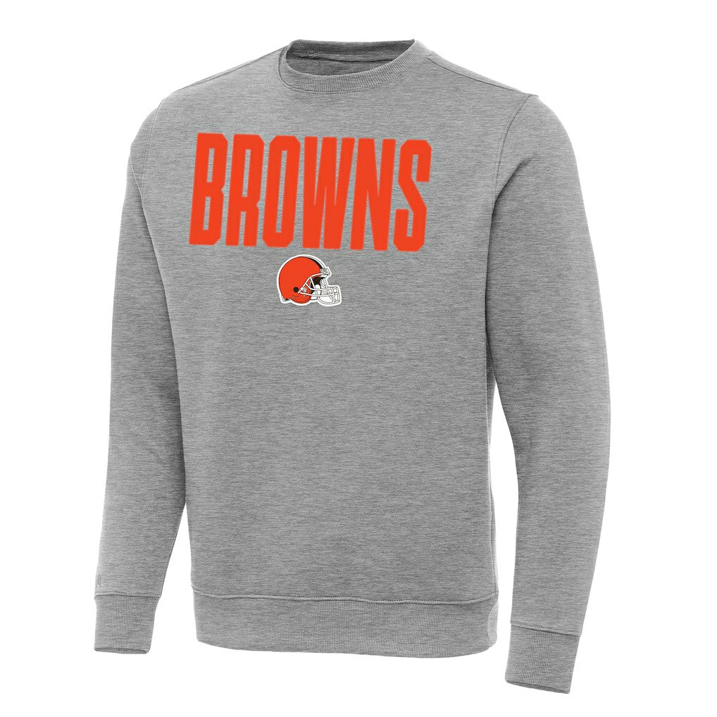 Cleveland Browns Antigua Victory Sweatshirt Heather Gray