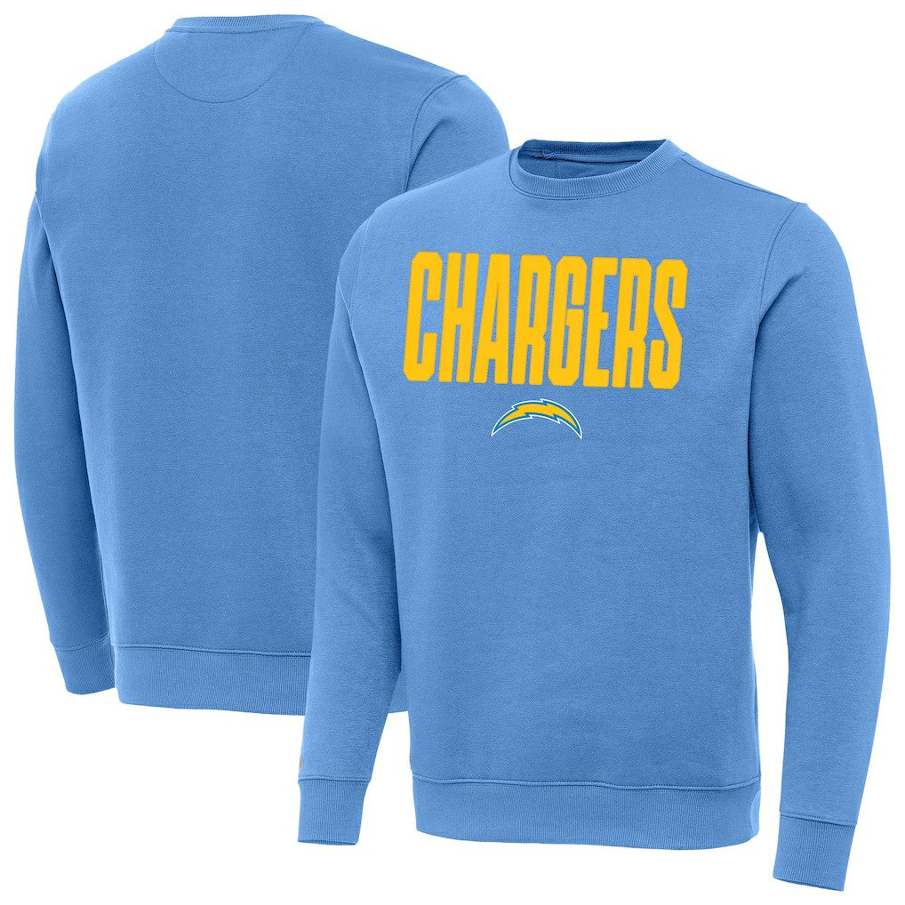 Los Angeles Chargers Antigua Victory Sweatshirt Powder Blue