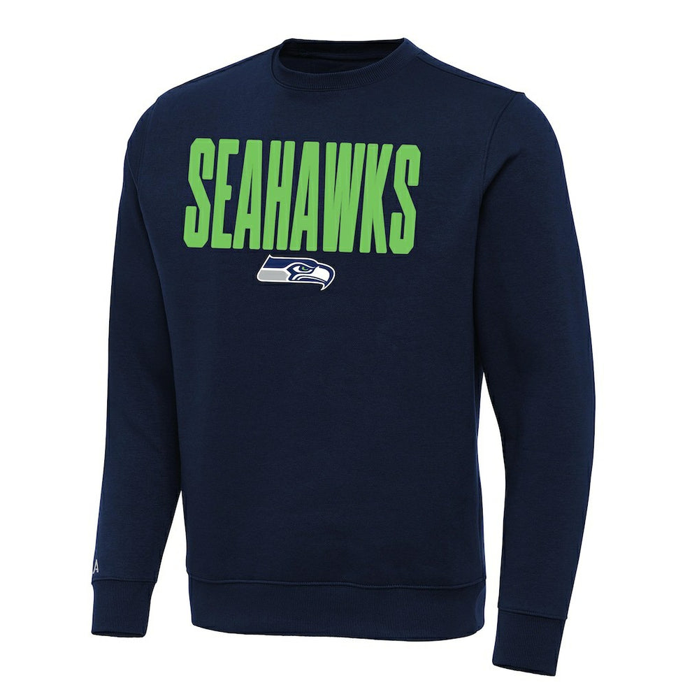 Seattle Seahawks Antigua Victory Sweatshirt Navy