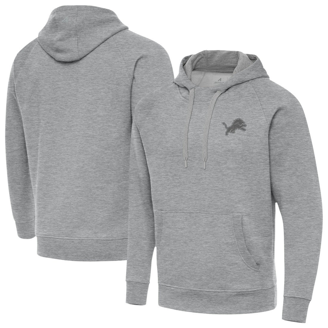 Detroit Lions Antigua Victory Hoodie Heather Gray