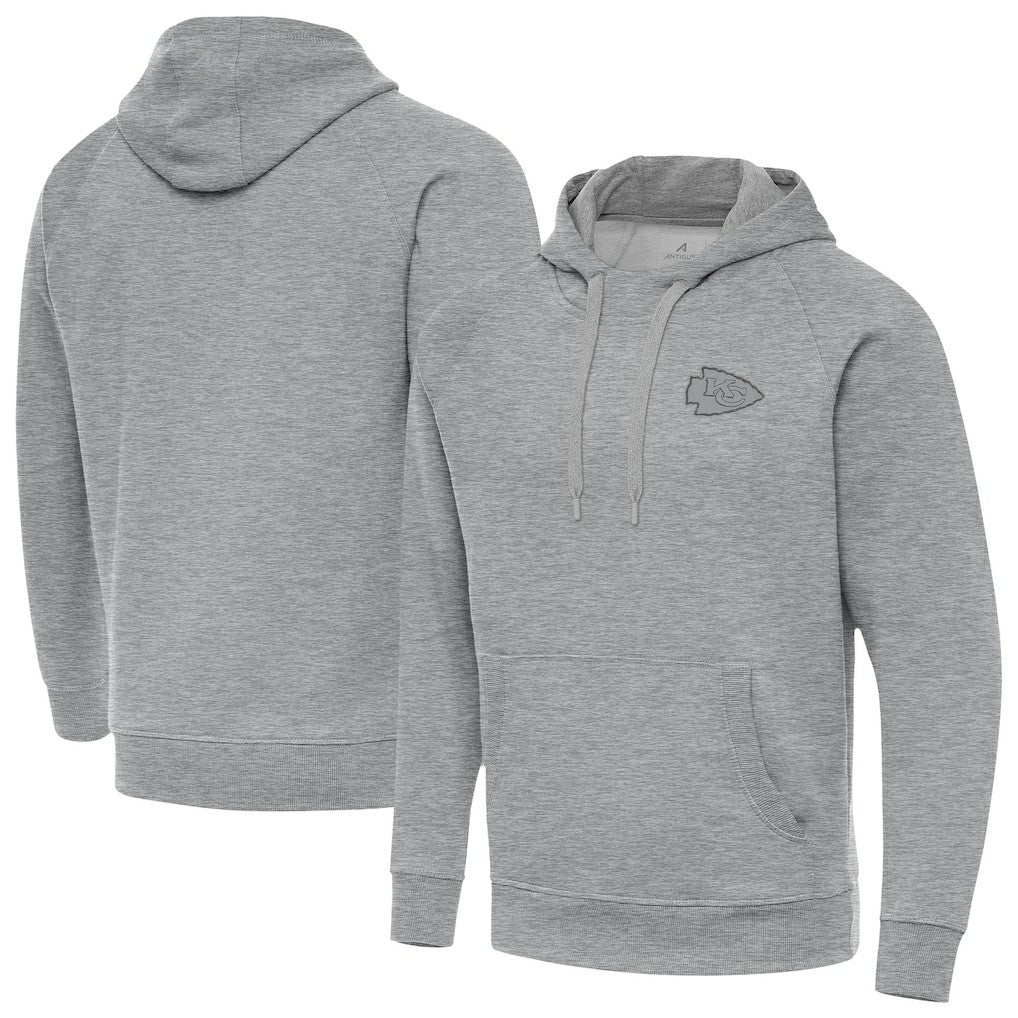 Kansas City Chiefs Antigua Victory Hoodie Heather Gray