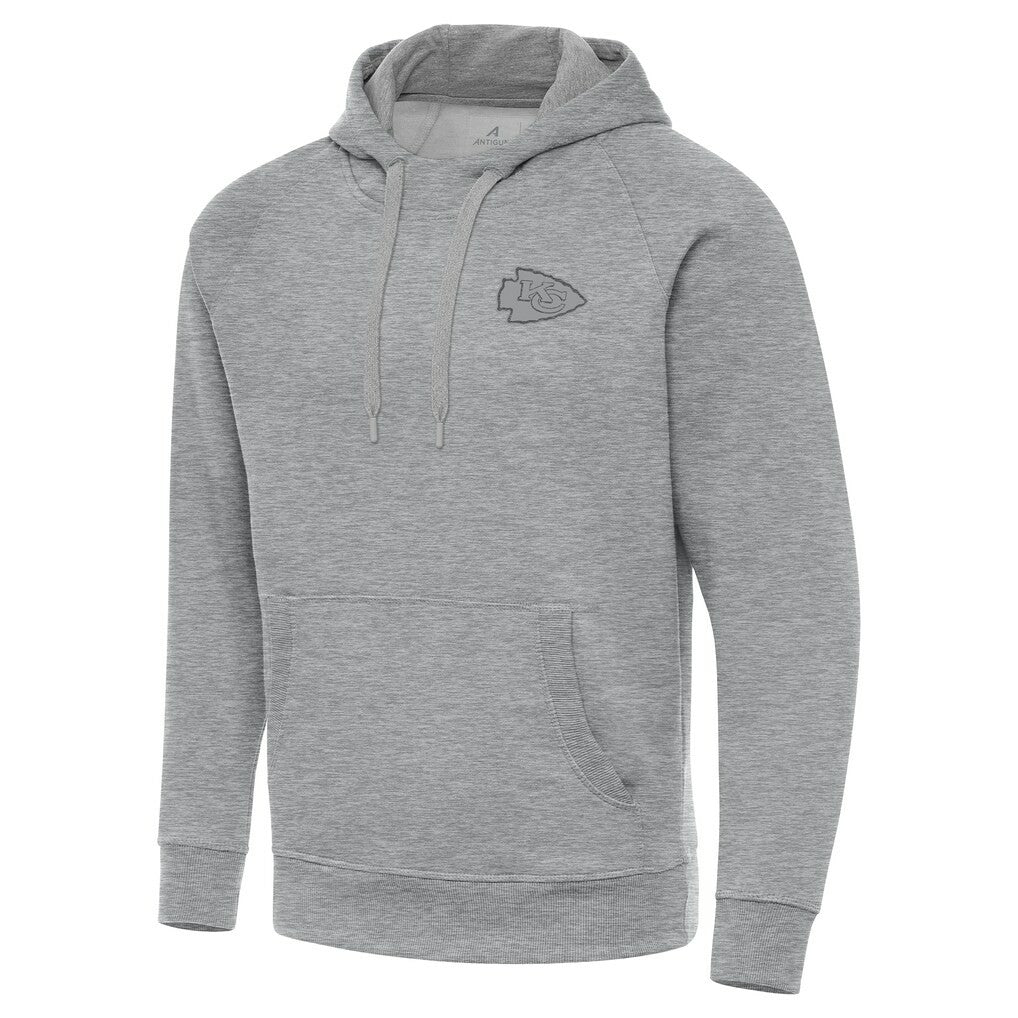 Kansas City Chiefs Antigua Victory Hoodie Heather Gray