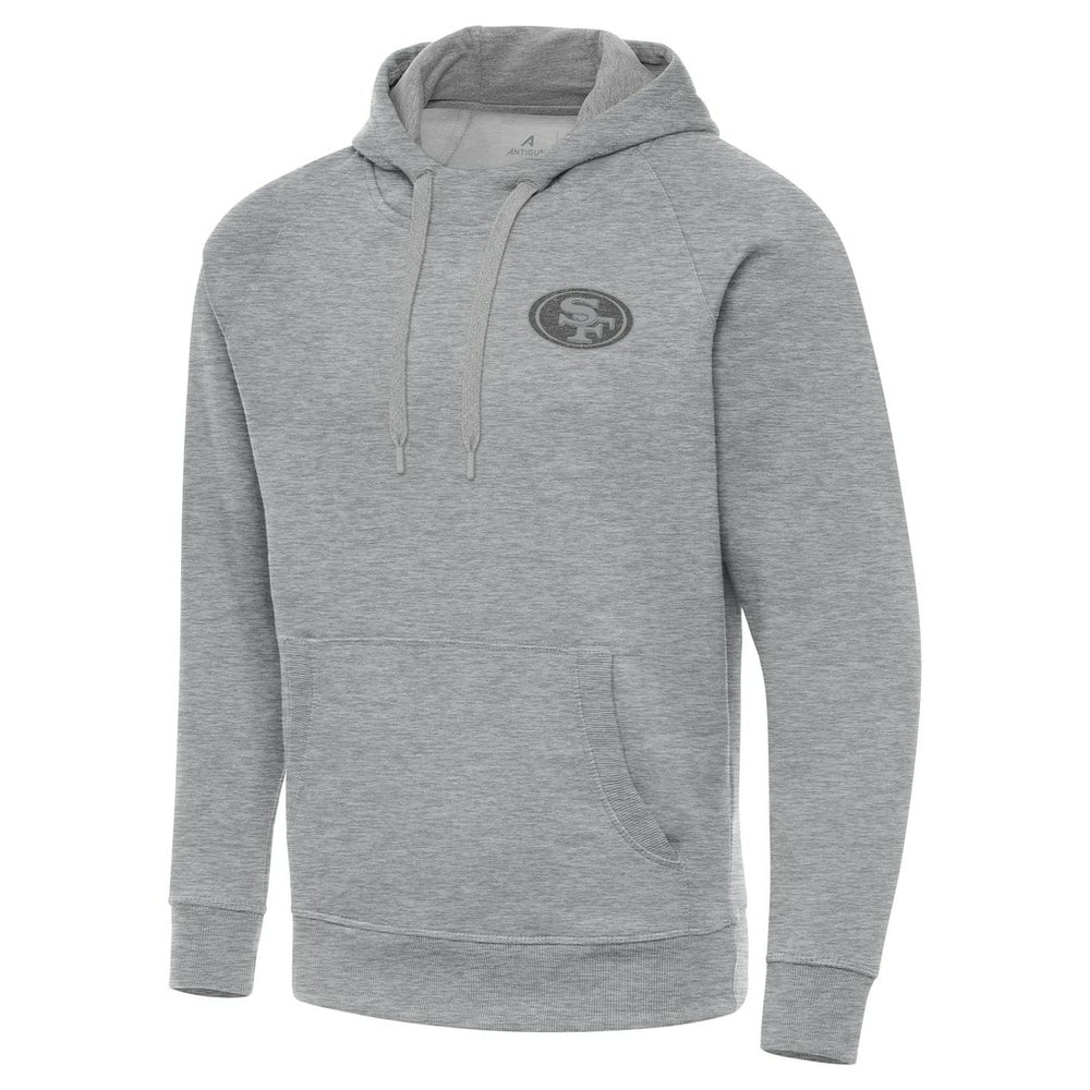 San Francisco 49ers Antigua Victory Hoodie Heather Gray