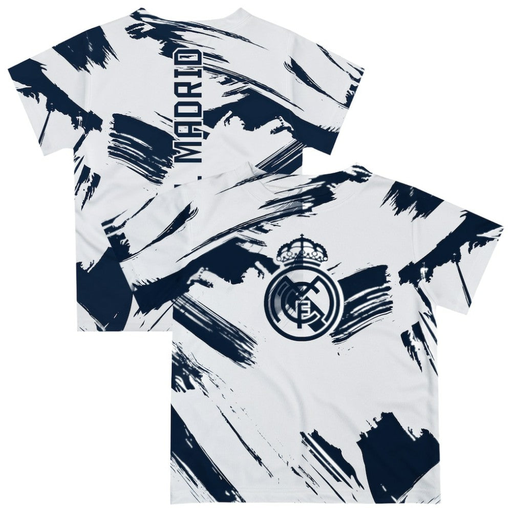 Real Madrid Vive La Fete Youth Paint Brush T-Shirt White shop