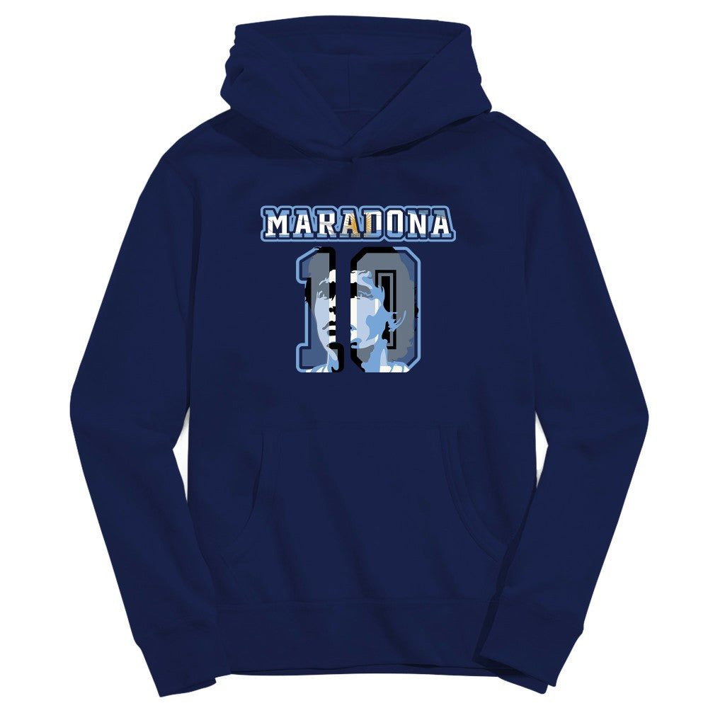 Diego Maradona Argentina National Team Vive La Fete Youth Name & Number Pullover Hoodie Navy sale