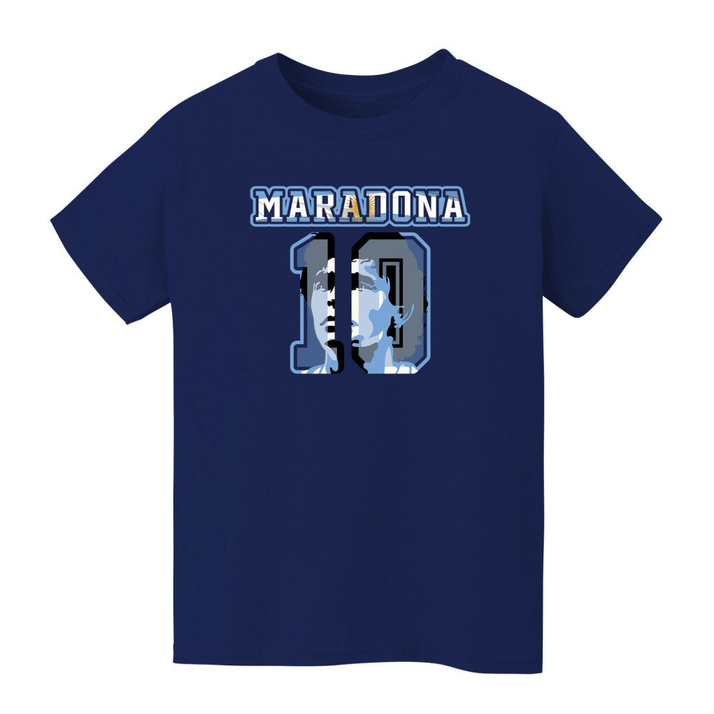 Diego Maradona Argentina National Team Vive La Fete Youth Name & Number T-Shirt Navy shop