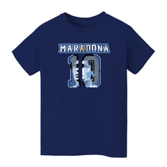 Diego Maradona Argentina National Team Vive La Fete Youth Name & Number T-Shirt Navy shop