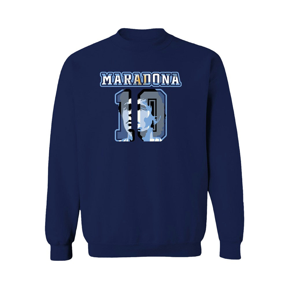 Diego Maradona Argentina National Team Vive La Fete Name & Number Sweatshirt Navy sale