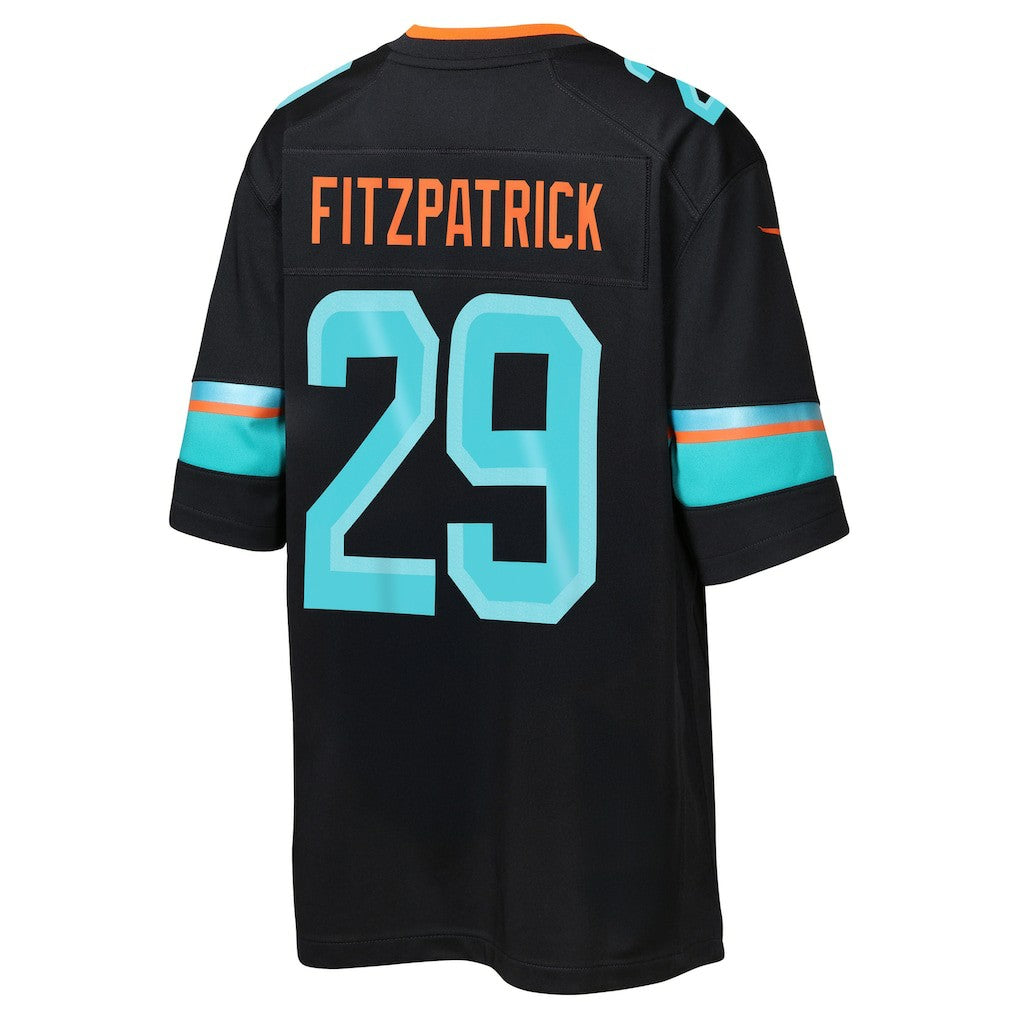 Minkah Fitzpatrick Miami Dolphins Youth 2025 Rivalries Collection Game Jersey Pitch Blue